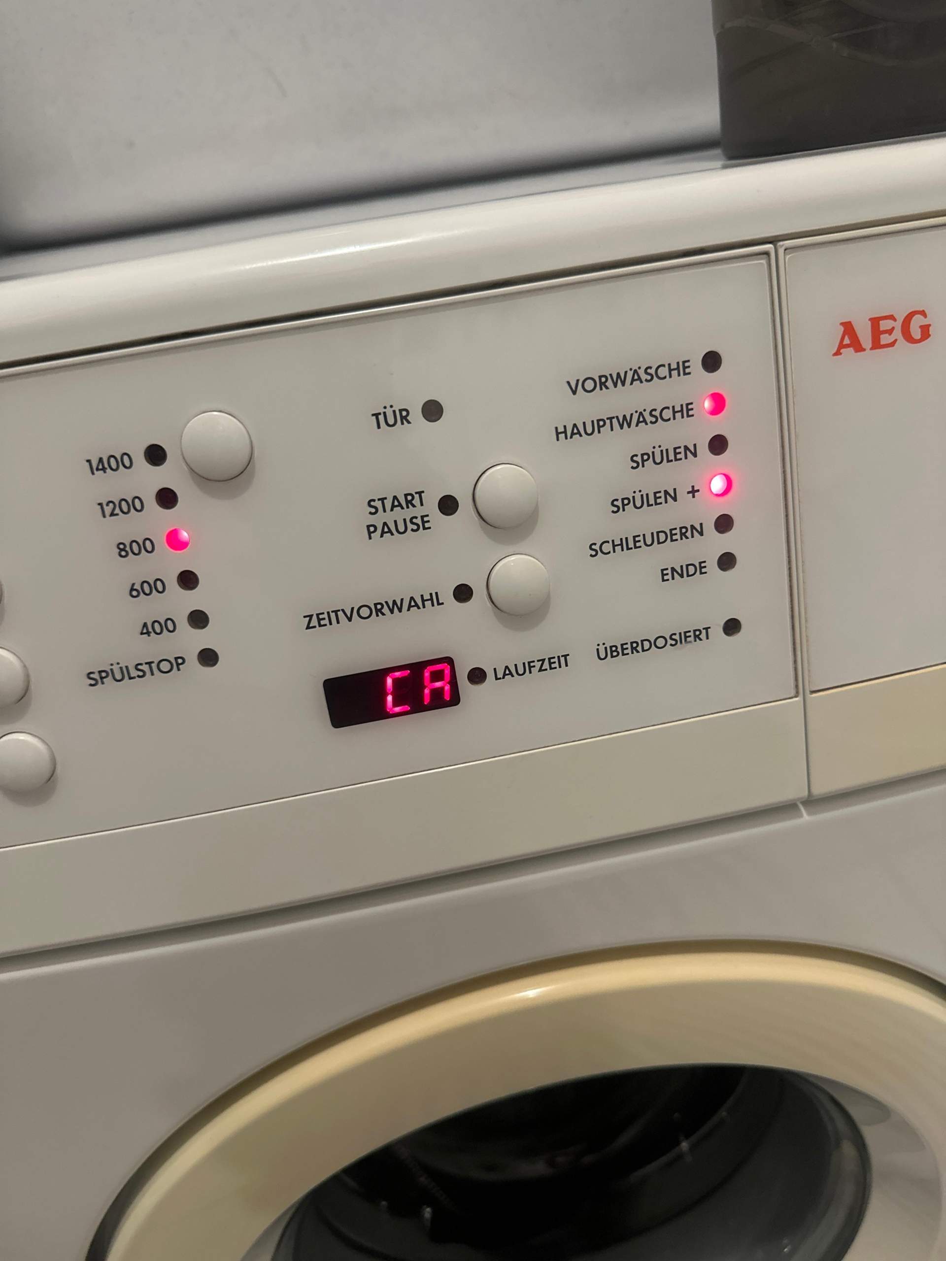 AEG Öko Lavamat 74720 Fehlercode CA, was tun? (Fehlermeldung