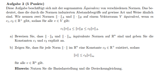 Äquivalenz Von Verschiedenen Normen - Lineare Algebra? (Mathematik ...