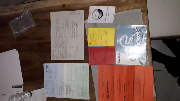 Aerox Mofa Papiere Roller Mofaroller