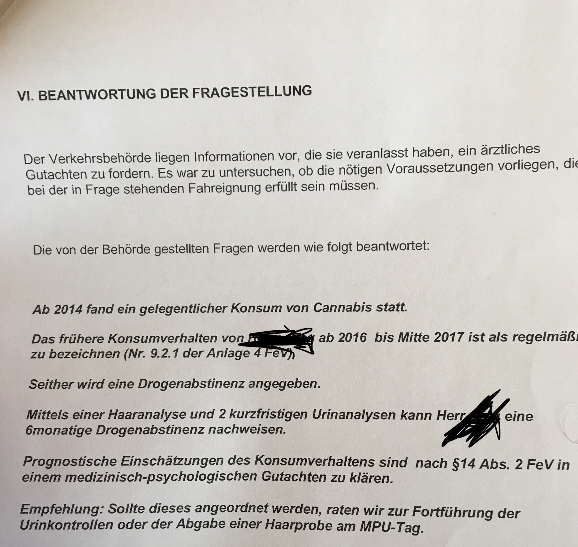Wie Bekomme Ich Raus Ob Ich Mpu Machen Muss Ärztliches Gutachten alle Test negativ trotzdem Mpu? (ärztliches