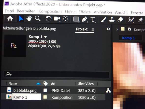 After Effects verpixelte Bilder und automatisch falsche After Effects verpixelte Bilder und automatisch falsche