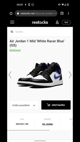 Air Jordan 1 Mid 'White Racer Blue' kombinieren?