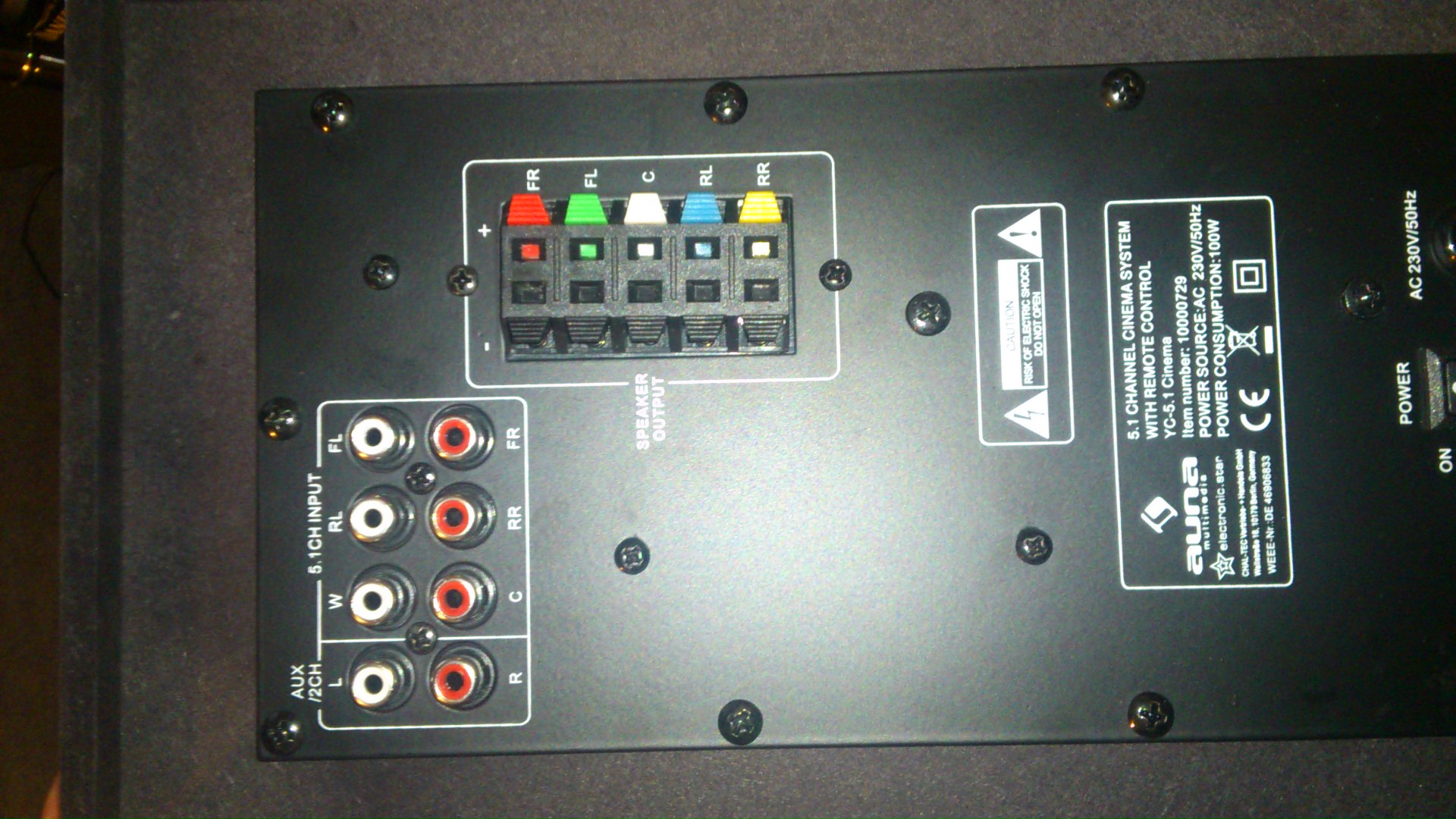 Aktive Subwoofer mit boxen mit Samsung Tv UE55F6500 verbinden (Musik