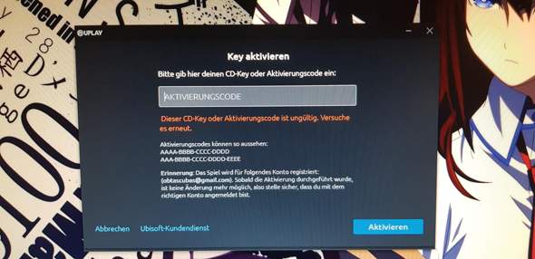 Aktivierungscode Fur Uplay Bei Gedownloadetem Game Von Epic Games Computer Pc Technik