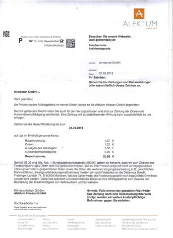 Alektum Inkasso Mr Nexnet Gmbh Forderung Berechtigt Betrug Abmahnung