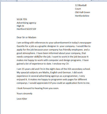 Alle Sagen Meine Bewerbung In Englisch Ist Nicht Gut Wie Ist Sie Grammatik Bewerben Engl