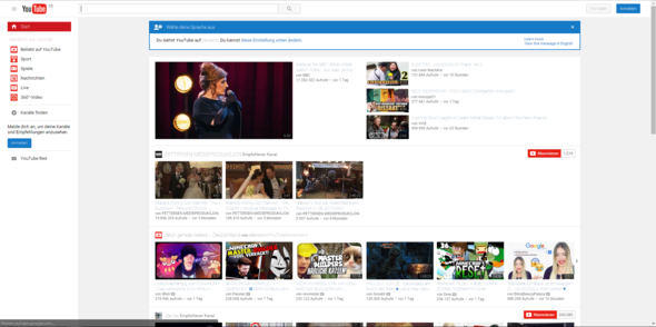 Momentanes Seitenaussehen - (Youtube, Internetseite, Fehler)