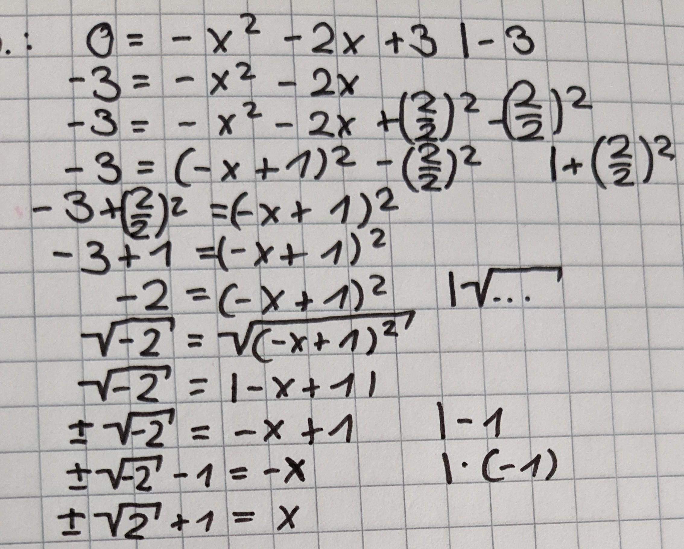 allgemeine form zu faktorisierte form