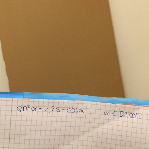 Hier ist die Aufgabe - (Mathe, Sinus, cosinus)