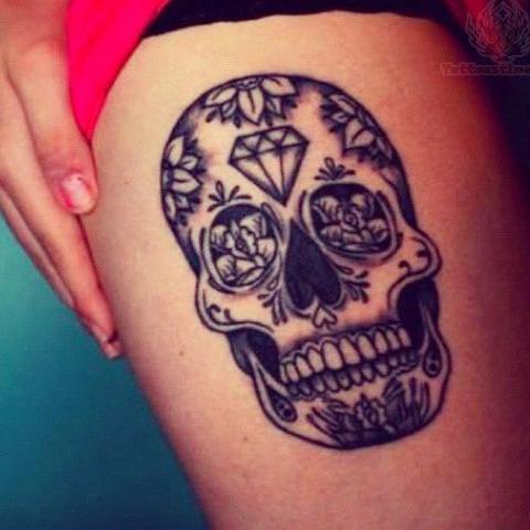 Skull Tattoo
 - (Mädchen, Beauty, Islam)