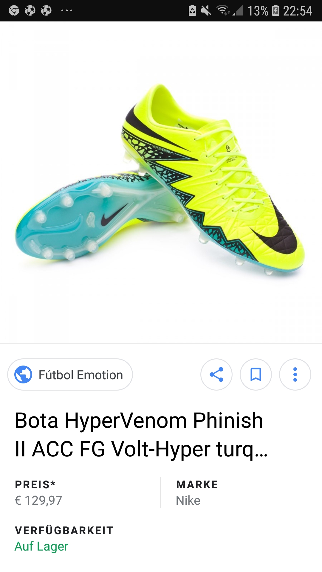 Hypervenom Phantom III FG Nike