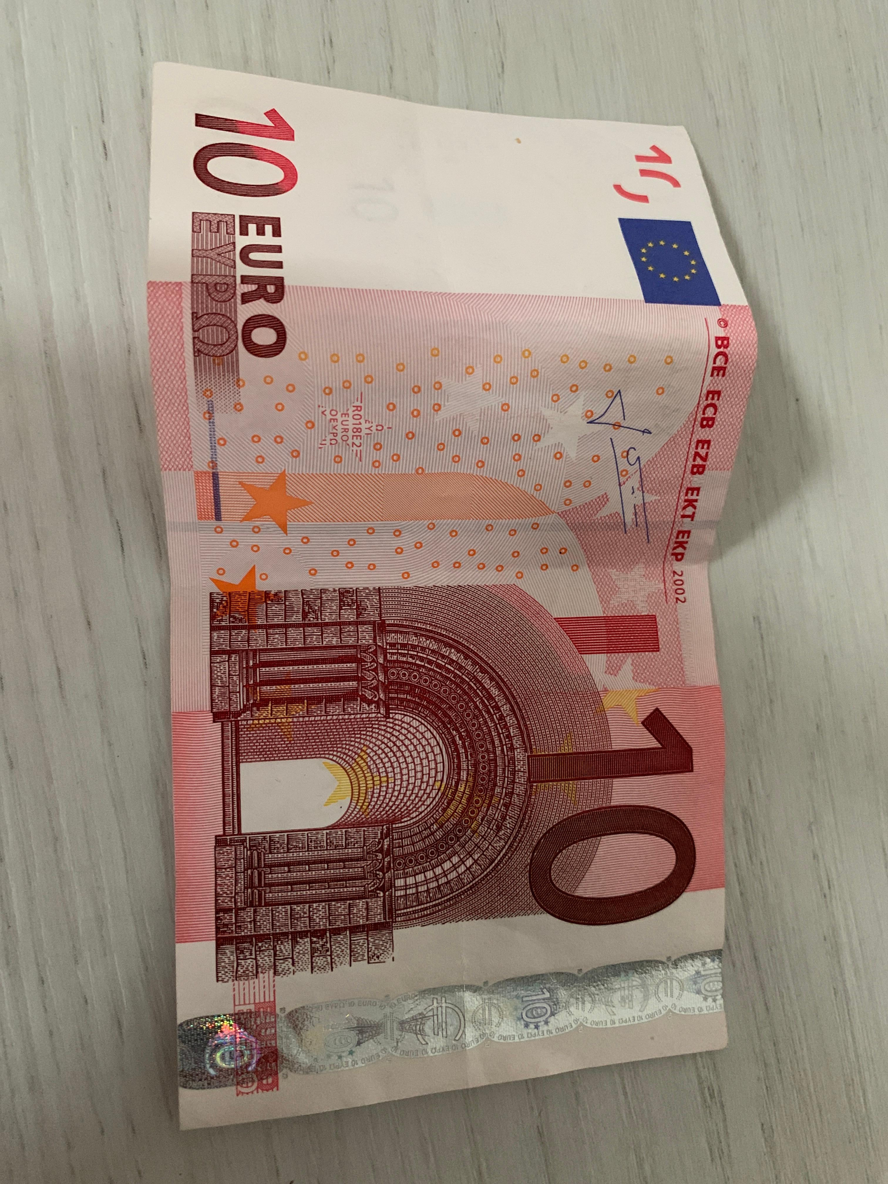 Alter 10 Schein Geld Euro Altes Geld