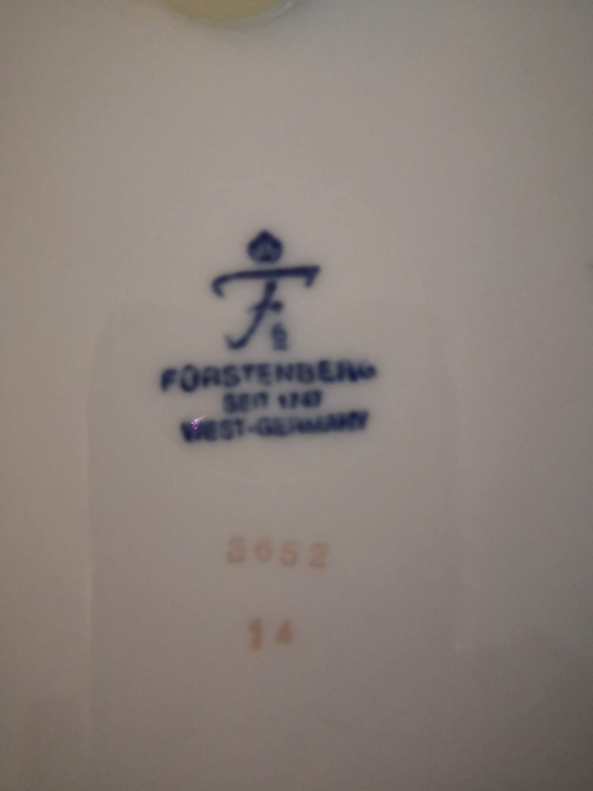 Stempel Frstenberg Porzellan