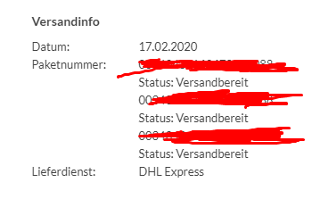 Alternate Paket Versandbereit Express Versand Computer Post Dhl