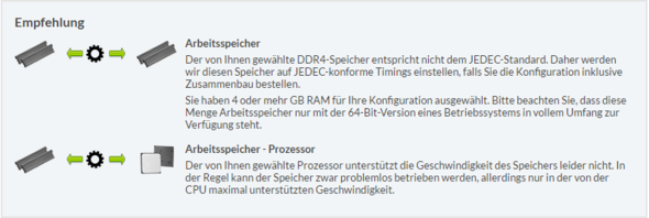 Meldung - (PC, CPU, RAM)