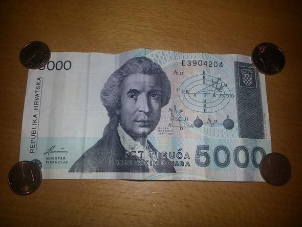 5000 dinara - (Geld)