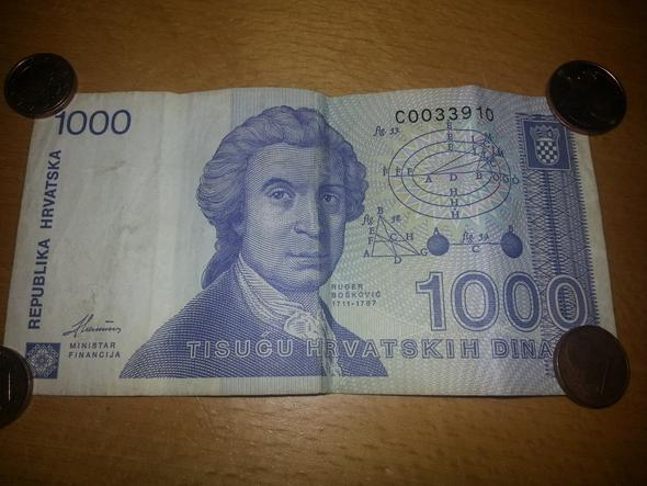 1000 Dinara - (Geld)