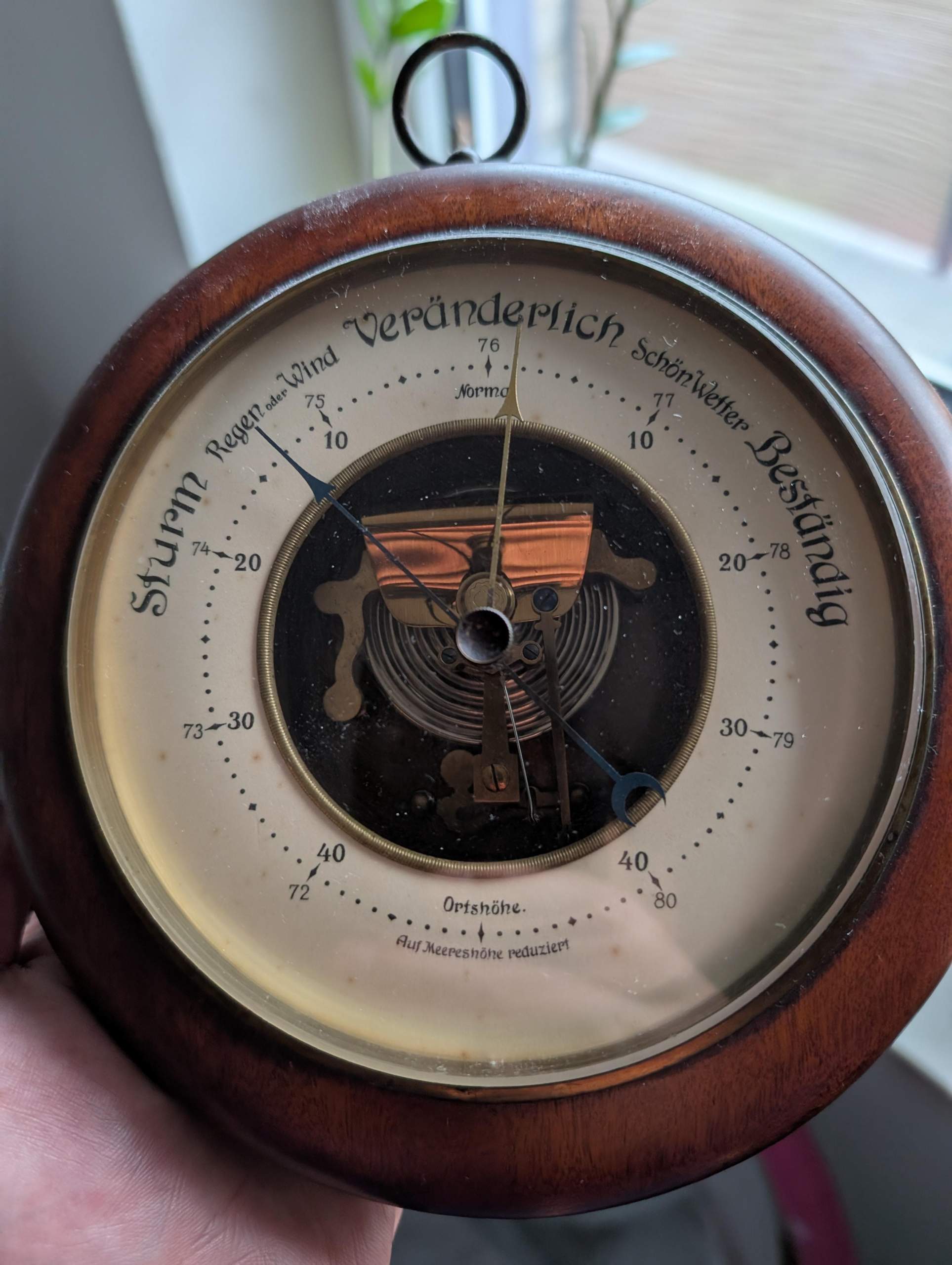 Altes Barometer Einstellen? (Luftdruck)