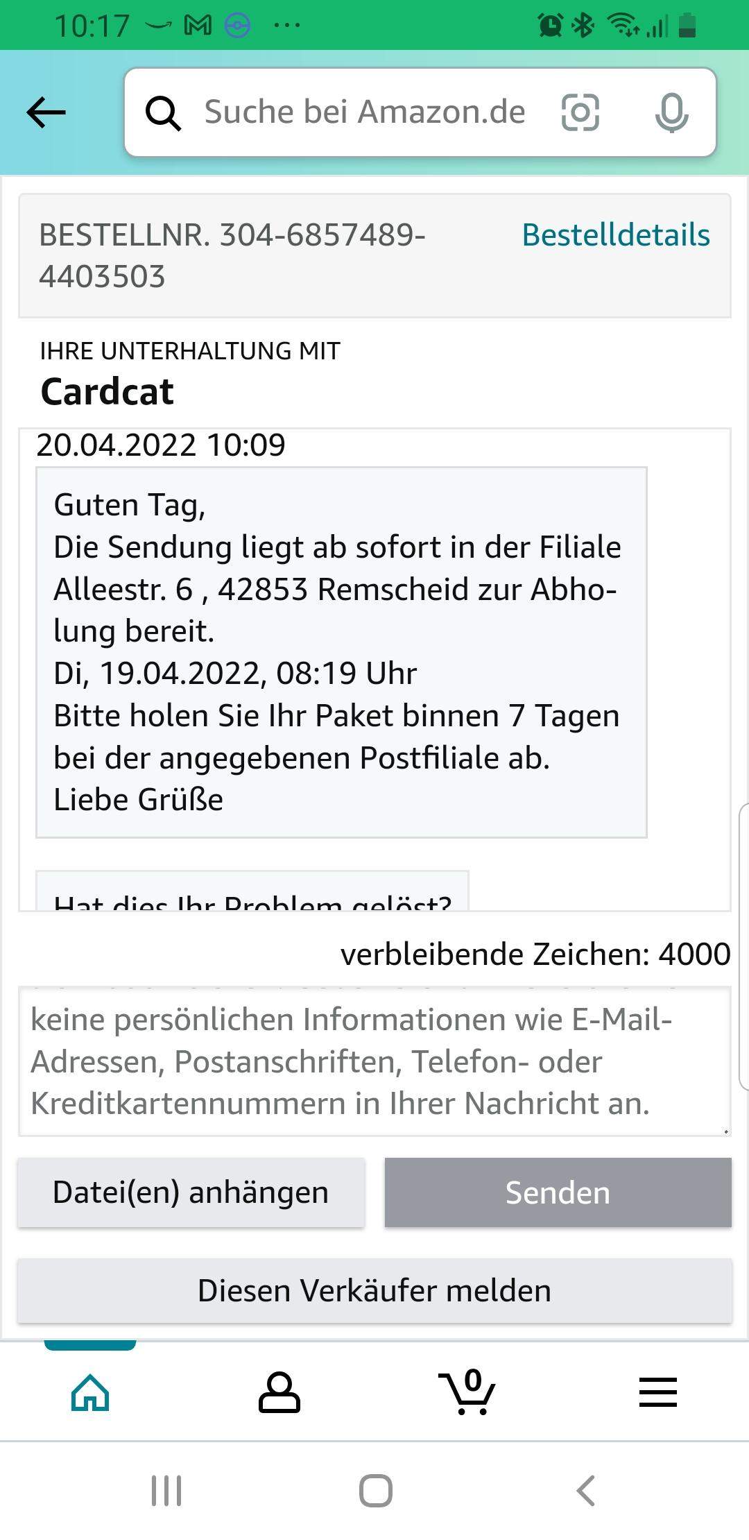 Amazon Bestellung nicht angekommen und ich soll das Paket abholen ohne Amazon Bestellung nicht angekommen und ich soll das Paket abholen ohne