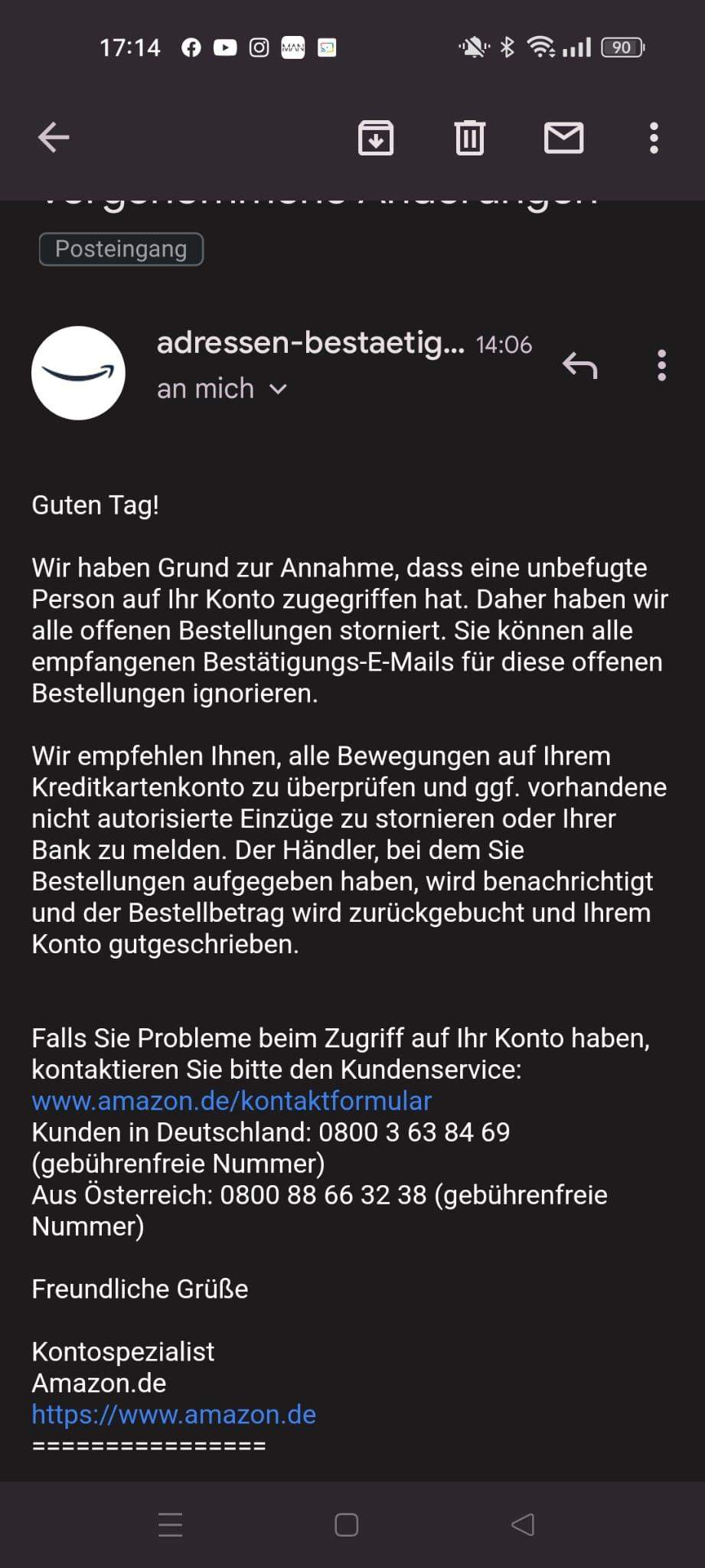 Amazon Bestellung wird immer wieder storniert? (Stornierung)