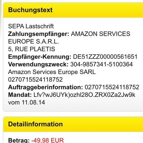 Amazon Bucht Geld Ab Online Banking Uberweisen Abbuchen
