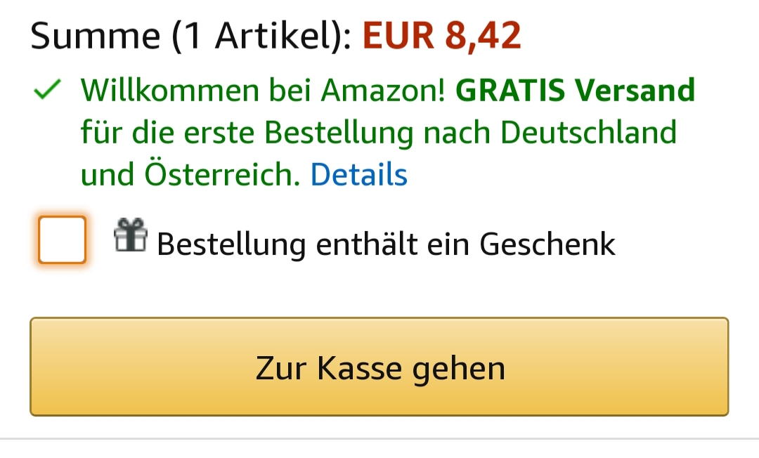 Amazon gibt mir ein Geschenk zur Bestellung? (Internet, Online-Shop ...