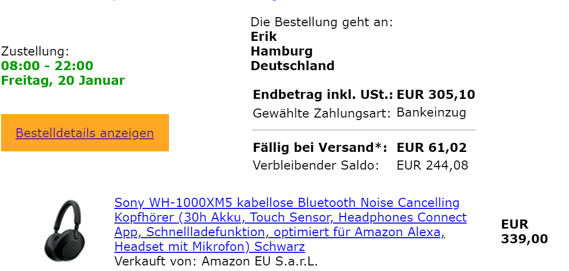 AmazonGuthaben nach stornierter Bestellung verschwunden? (Lieferung, Gutschein, bestellen)