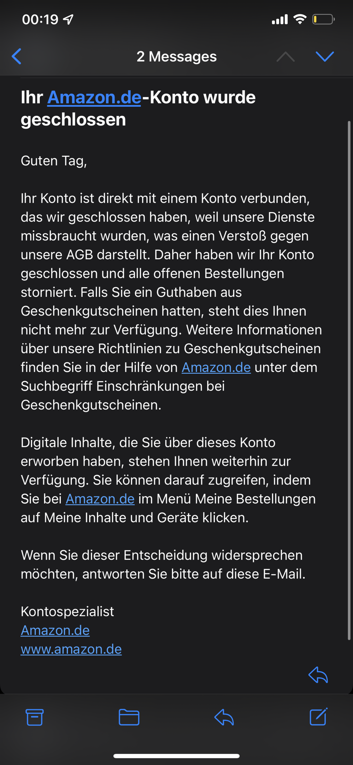 Amazon hat Konto gesperrt. Was tun? (Geld, Menschen, Smartphone)