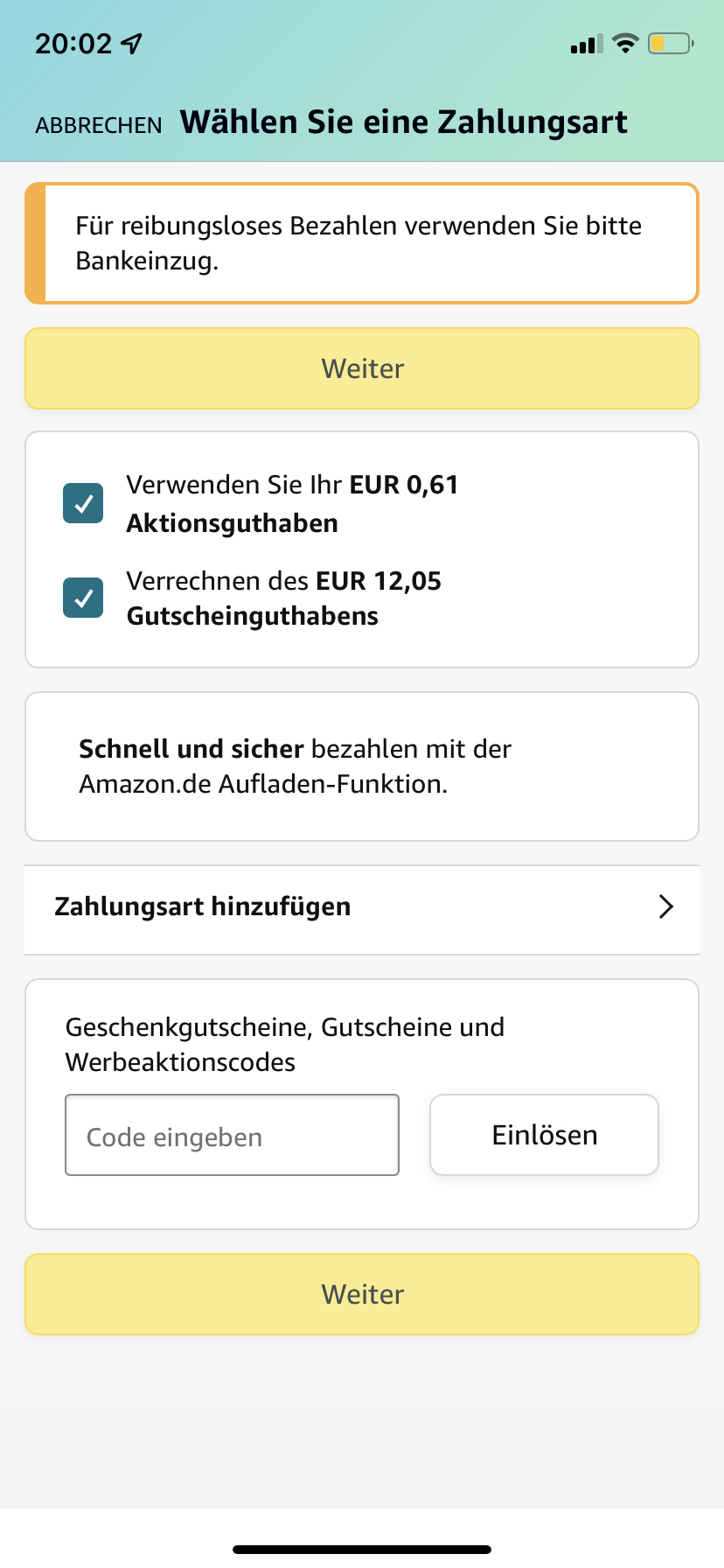 Amazon kauf nicht möglich? Technik, Technologie)
