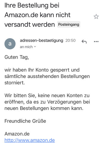 Amazon Konto wurde gesperrt was machen? (Kontosperre)
