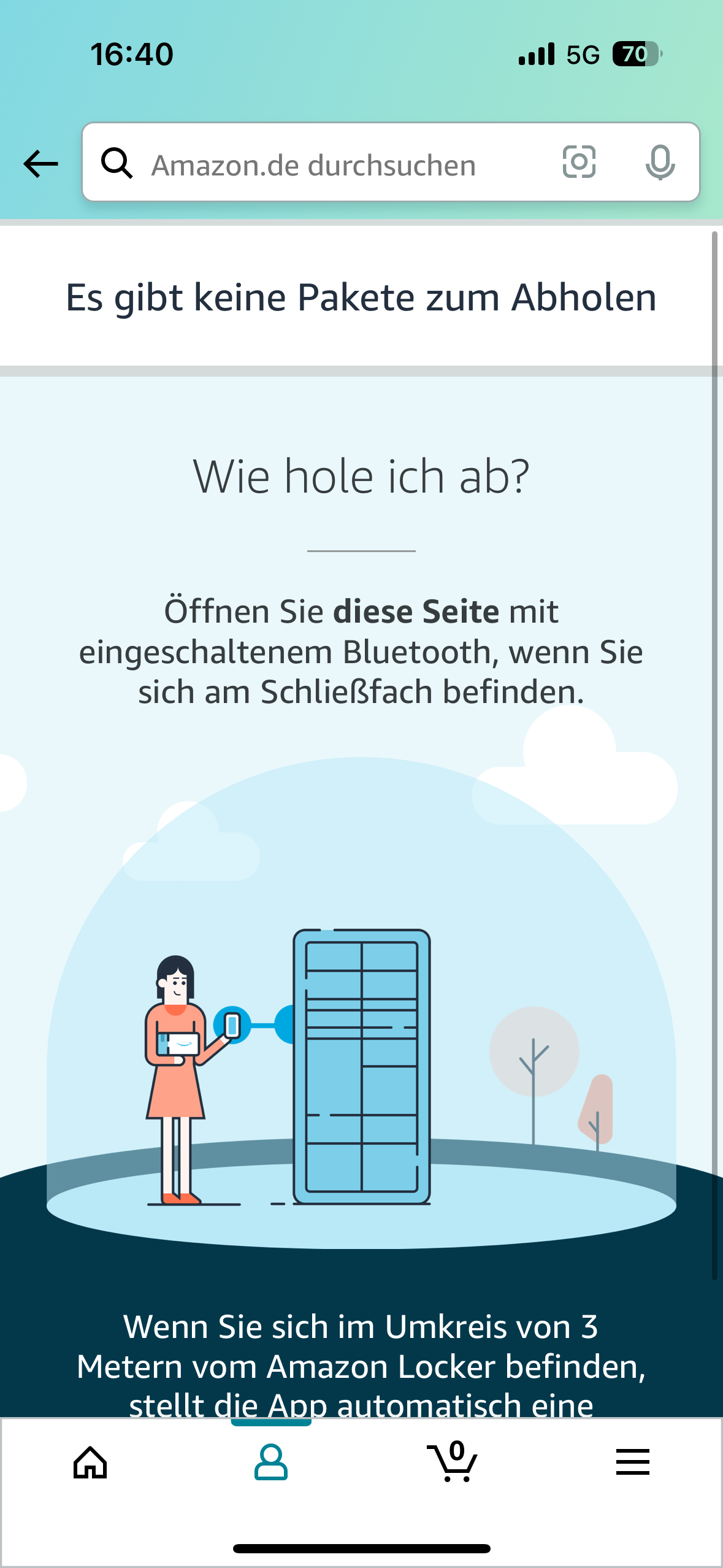 Amazon locker sich nicht, Paket ist aber immer noch drin? (Lieferung)