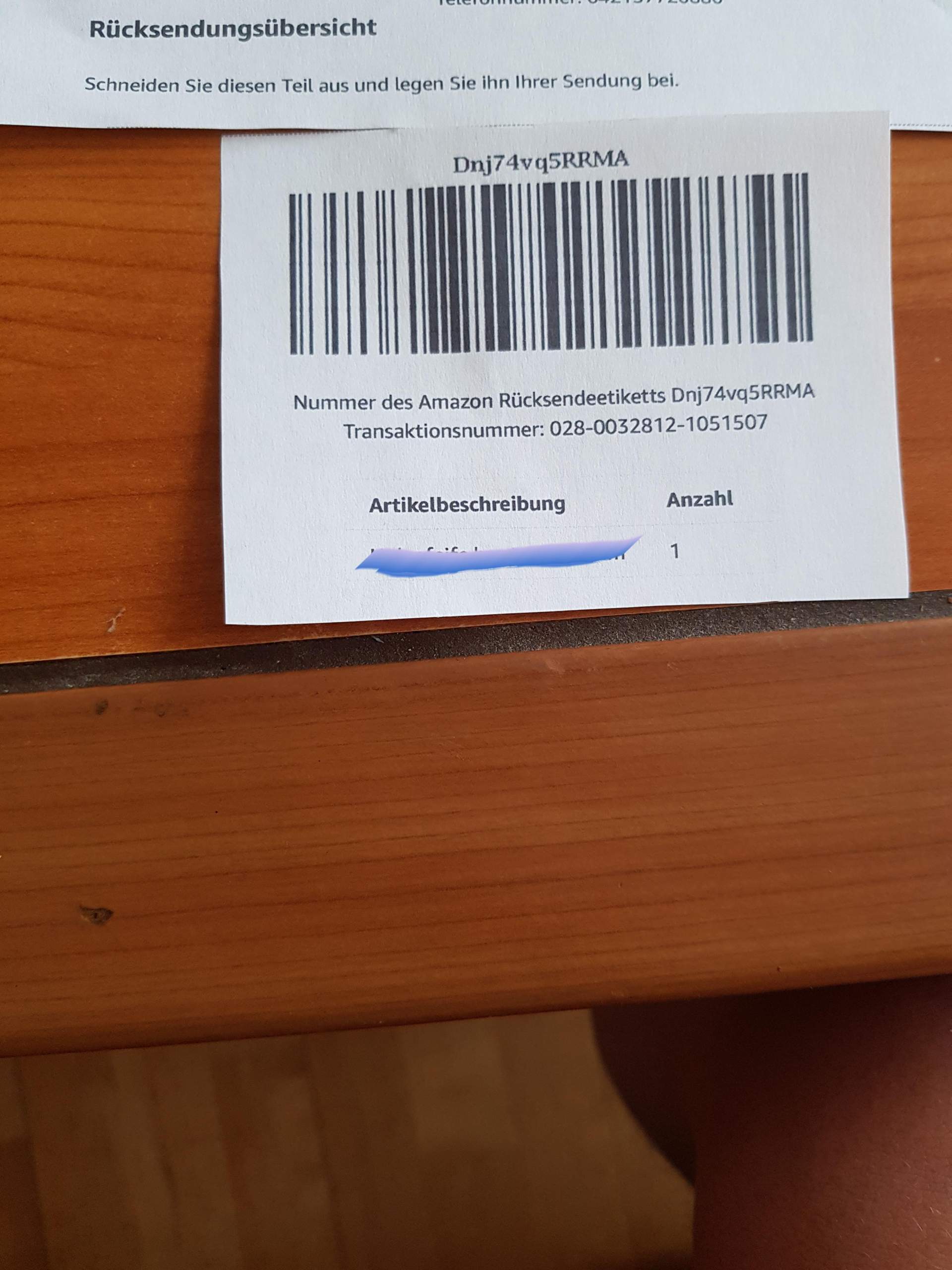 Amazon Paket Retournieren?
