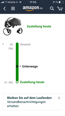 Das Bild von vor 5 Minuten - (Amazon, Post, Paket)