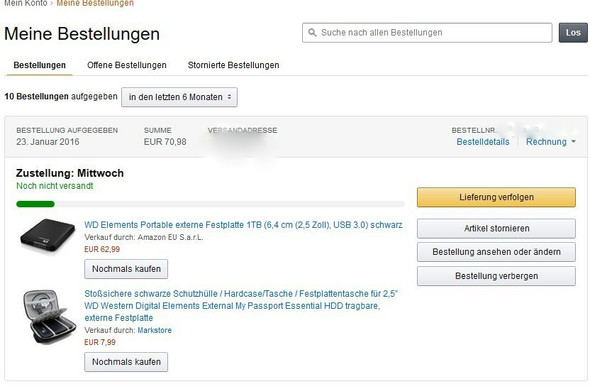Amazon Rechnung Anfordern Bei Mehreren Bestellungen Computer Internet Online