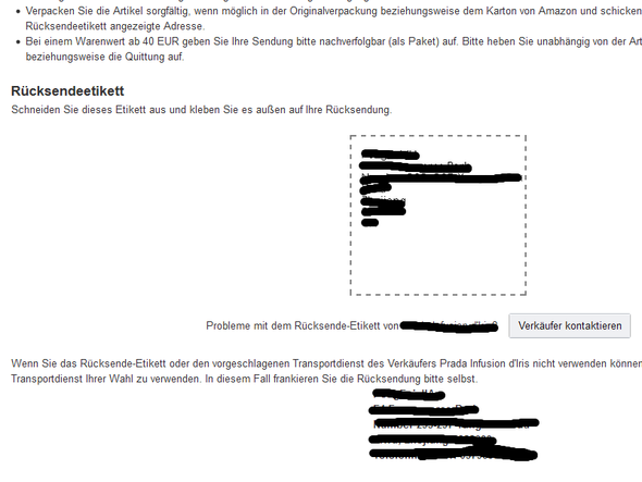 Amazon Rucksendeetikett Ohne Strichcode Rucksendung