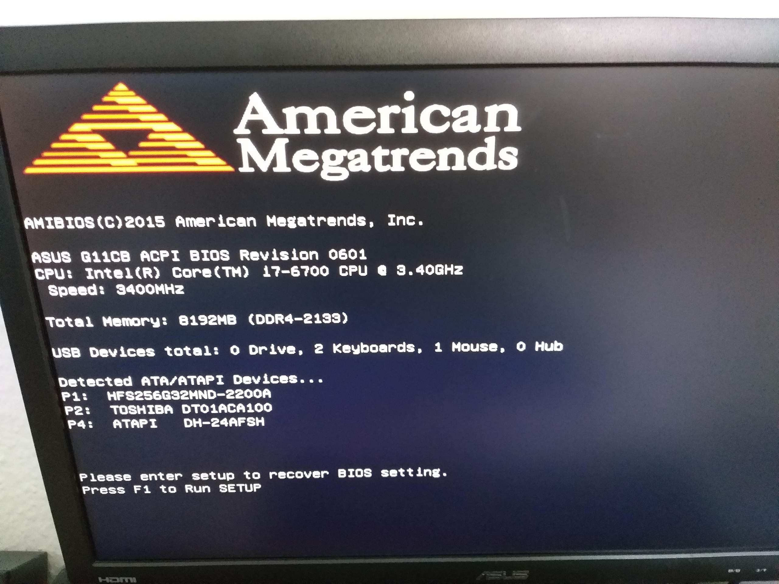 American Megatrends Problem auf dem PC?
