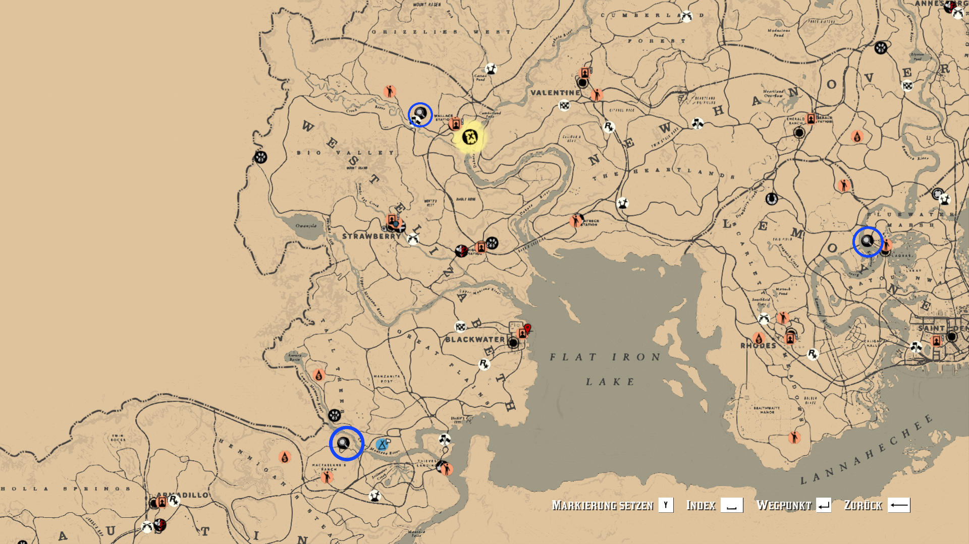 An alle Rdr2 Spieler: Wo genau in Strawberry kann man sich den ...