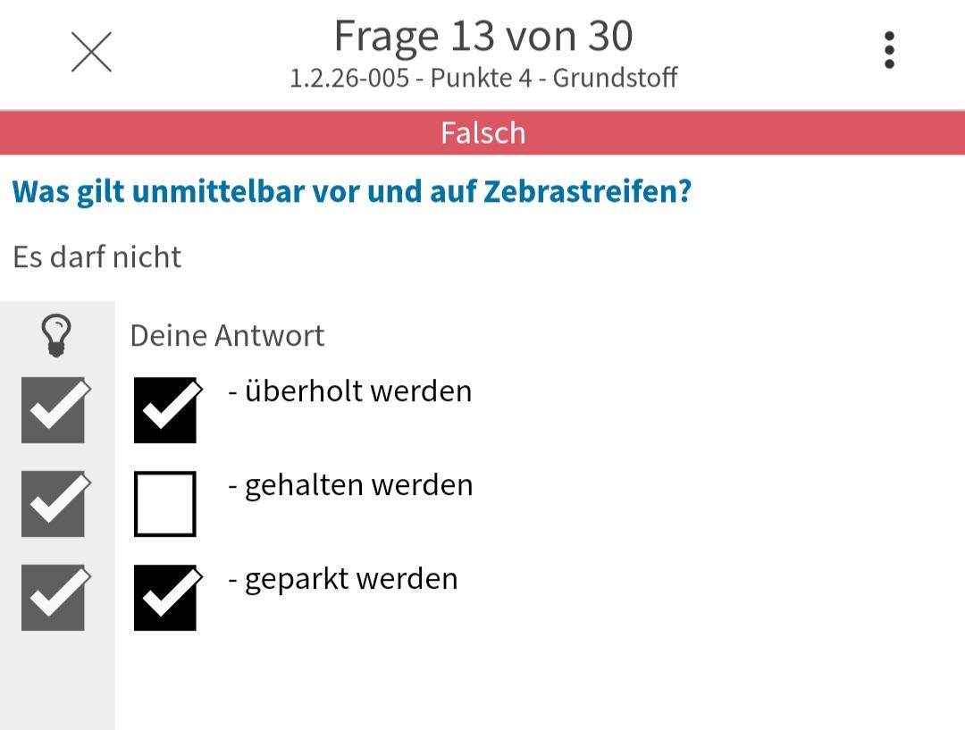 An die, die den Führerschein haben Warum darf ich nicht halten? (Führerscheinprüfung