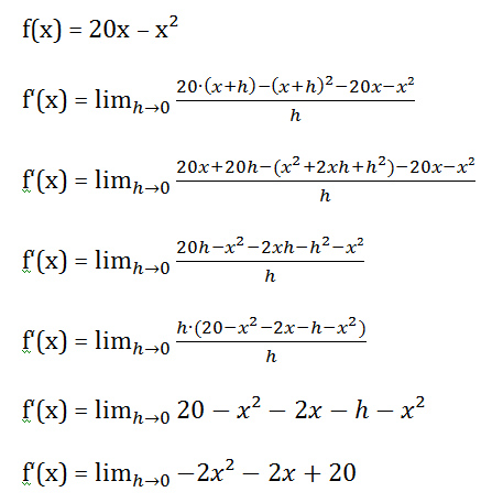 An die Matheprofis: h-Methode!? (Mathe, Ableitung)