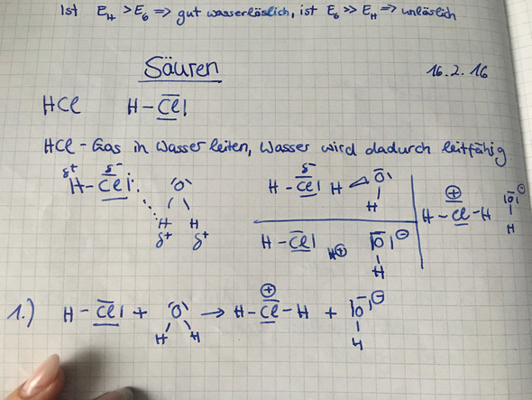 1. formel - (Schule, Chemie, Säure)