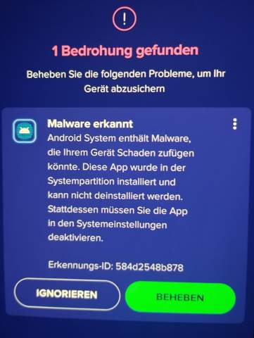 Android malware problem?
