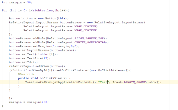 Android Studio / Wie kann ich die OnClick Methode Button ID abhängig ...