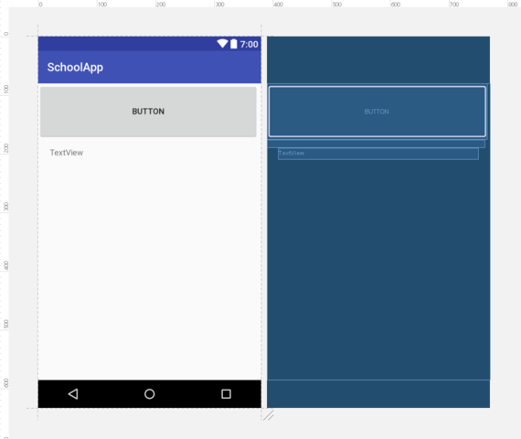 Ansicht im Layout editor - (programmieren, Java)
