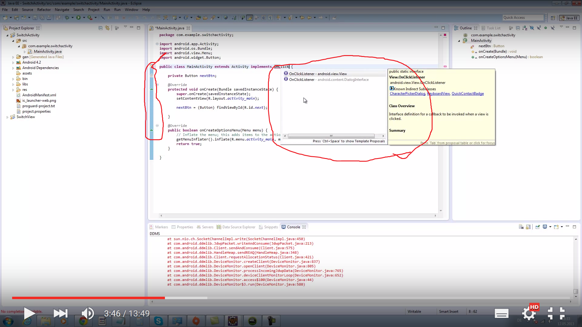 Android studio javaprogrammieren hilf suchfunktion ...