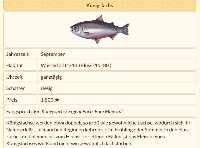 Animal Crossing New Leaf Fische Preise Animal Crossing New Leaf Königslachs? (Tipps, Fische, angeln)