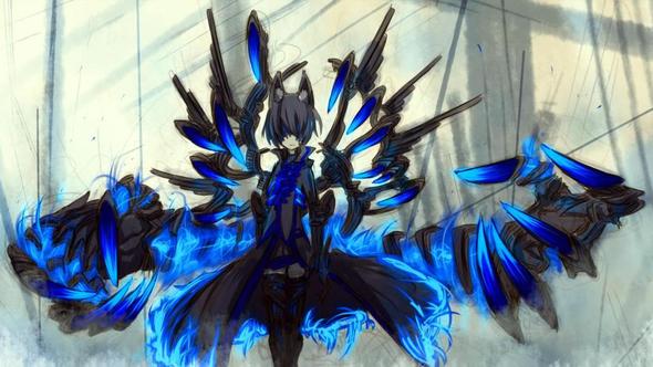 Hier hat das wiederum eine andere Waffe aber es ist der selbe Charakter - (Games, Anime, Charakter)