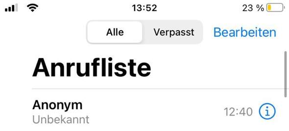 Anonym Angerufen, welche Nummer?