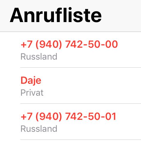 Anruf Aus Russland