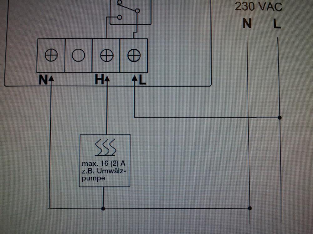 anschlüsse raumthermostat (Heizung)