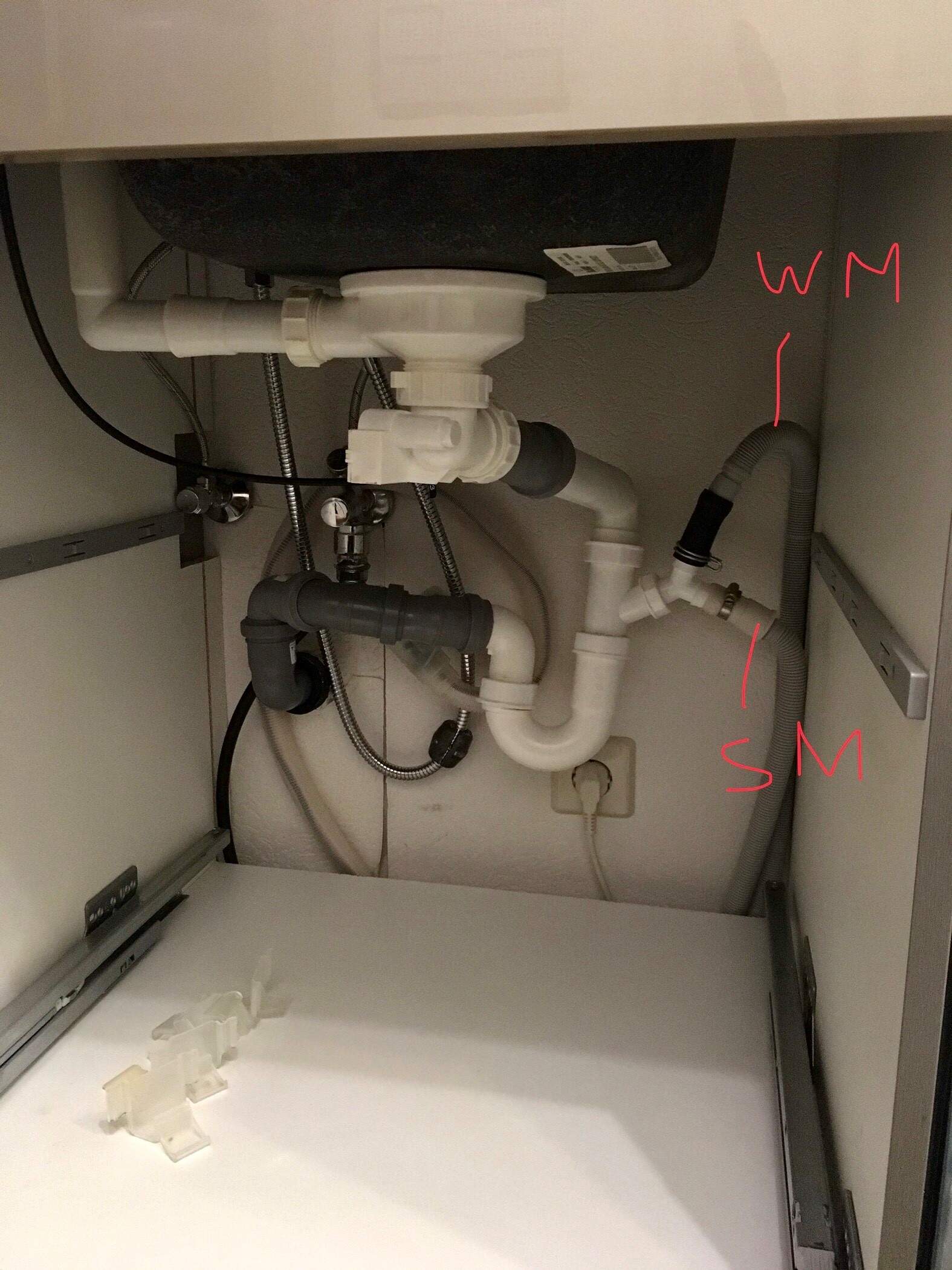Rohr verschließen wegen Anschluss von Wasch- und Spülmaschine (Wasser,  Küche, Handwerker)
